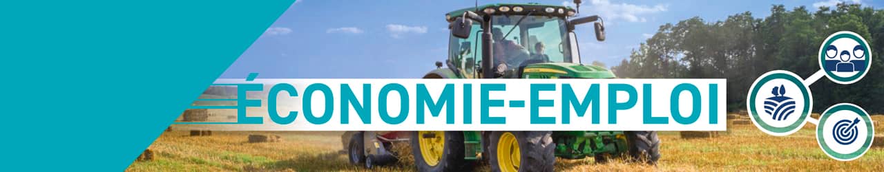 Header sur l'économie et l'emploi agricole en Bretagne